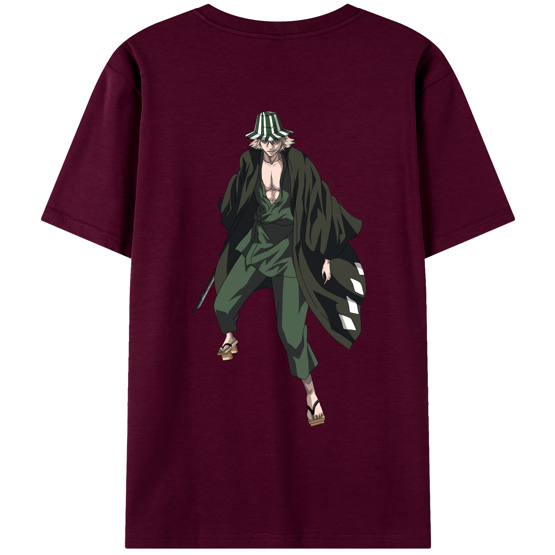 （画像用） "ブリーチ 浦原 喜助（うらはら きすけ） BLEACH Urahara Kisuke " レディース半袖Tシャツ(バックプリント)